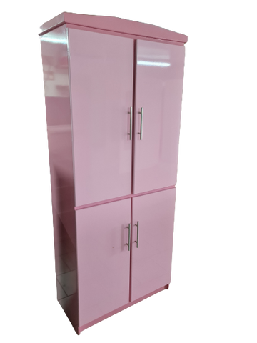 Elegant Pink Storage Cabinet MDF-Plated – Chic Organization for Your Living Space
